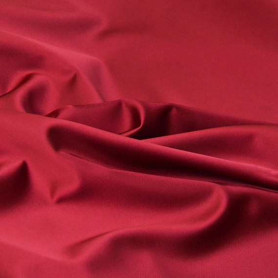 Тканина костюмна атласна Scarlett, 140 см, 495 гр/м2, для одягу, плаття, костюмів, спідниць V-57 бордо, фото 1