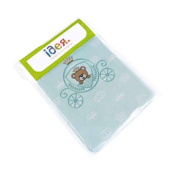 Постельное белье в коляску наволочка 30х40 см (1 шт), пододеяльник 60х80 см (1 шт) корона м`ята, фото 4 Постельное белье в коляску наволочка 30х40 см (1 шт), пододеяльник 60х80 см (1 шт) корона м`ята, фото 4