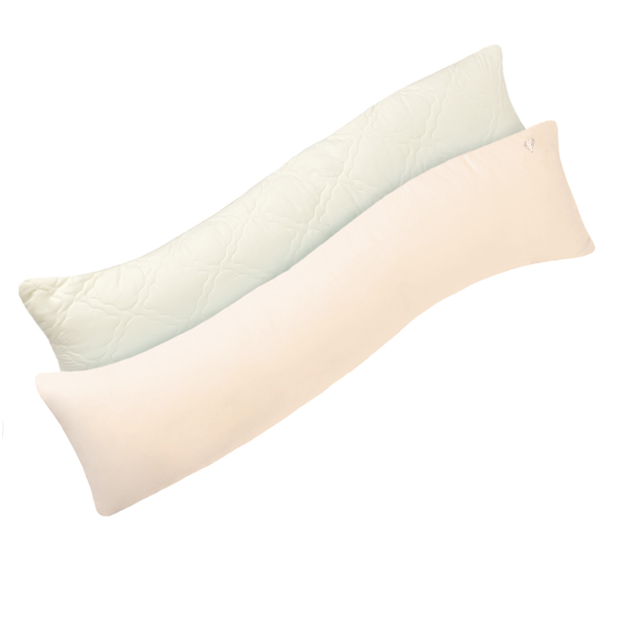 Наволочка для подушки S-Form IDEIA 40х130 см з блискавкою сатин бавовна беж, фото 1