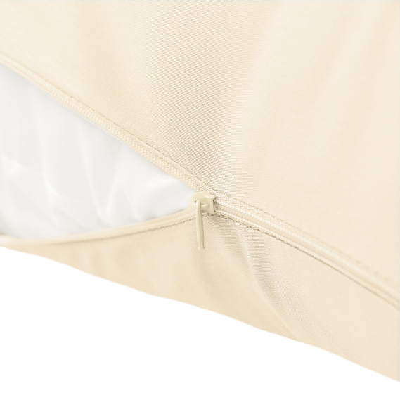 Наволочка для подушки S-Form IDEIA 40х130 см з блискавкою сатин бавовна беж, фото 2