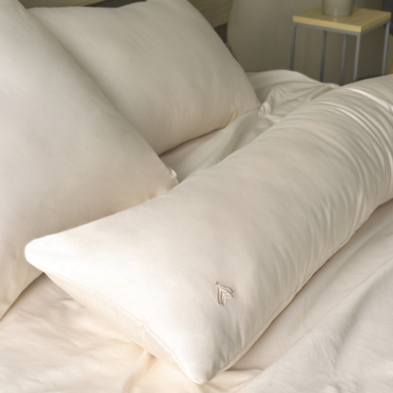 Наволочка для подушки S-Form IDEIA 40х130 см з блискавкою сатин бавовна беж, фото 3