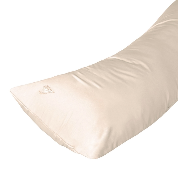 Наволочка для подушки S-Form IDEIA 40х130 см з блискавкою сатин бавовна беж, фото 4