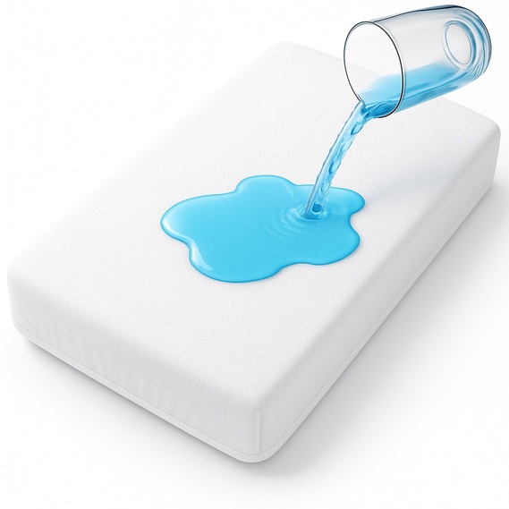 Наматрацник дитячий PAPAELLA 60х120х15 см у ліжечко непромокальний натяжний з бортом, захисний, фото 1