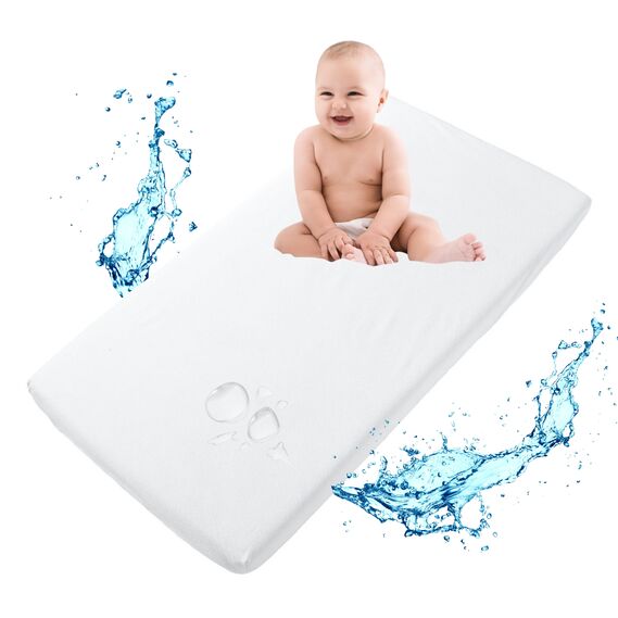 Наматрацник дитячий PAPAELLA 60х120х15 см у ліжечко непромокальний натяжний з бортом, захисний, фото 10