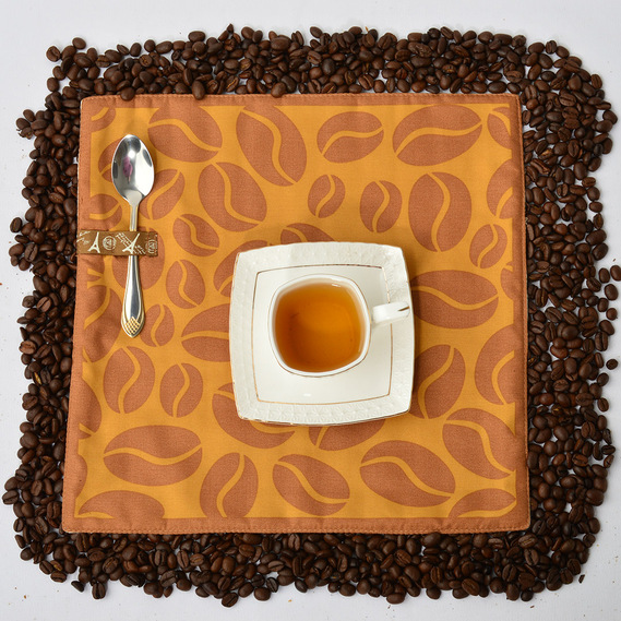 Набор подтарелочников Кофе TM IDEIA 30х30 см 2 шт, фото 1