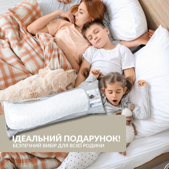 Подушка ортопедическая 40х130 см для сна и отдыха S-Form IDEIA антиаллергенная с молнией, подушка для тела, фото 10