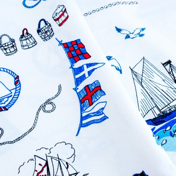 Ткань декоративная Круиз з водоотталкивающей пропиткой, для скатертей, штор, декора V-01 молоко, фото 1 Ткань декоративная Круиз з водоотталкивающей пропиткой, для скатертей, штор, декора V-01 молоко, фото 1