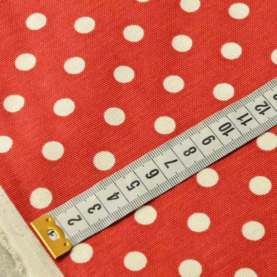 Fabric decorative cotton Premier V-8 червоний, Горох, фото 2 Fabric decorative cotton Premier V-8 червоний, Горох, фото 2