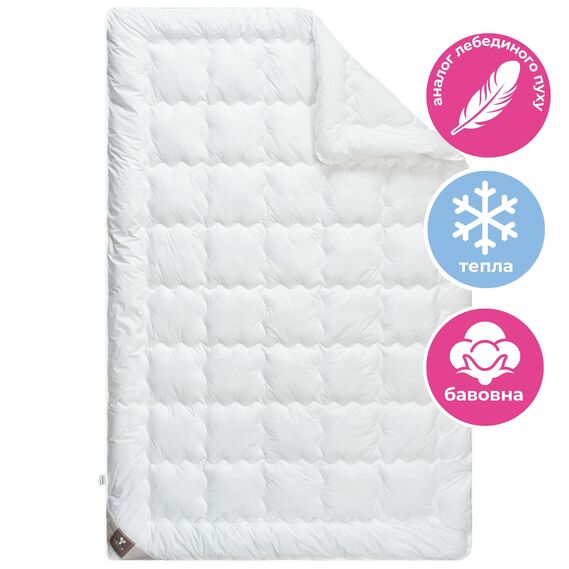 Одеяло зимнее Super Soft Premium  155х210 см IDEIA аналог лебяжьего пуха, хлопок, искуственный пух, антиаллергенное, для лета, теплое, фото 1