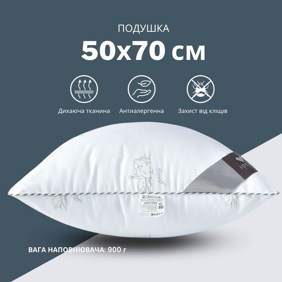 Подушка Super Soft Classic IDEIA 50х70 см см штучний пух антиалергійна м`яка, фото 2 Подушка Super Soft Classic IDEIA 50х70 см см штучний пух антиалергійна м`яка, фото 2
