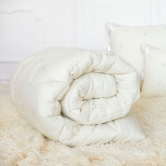 Ковдра Wool Classic вовняна IDEIA зимова 200х220 см, вовна, тепла ковдра, натуральна, овеча вовна, фото 11 Ковдра Wool Classic вовняна IDEIA зимова 200х220 см, вовна, тепла ковдра, натуральна, овеча вовна, фото 11