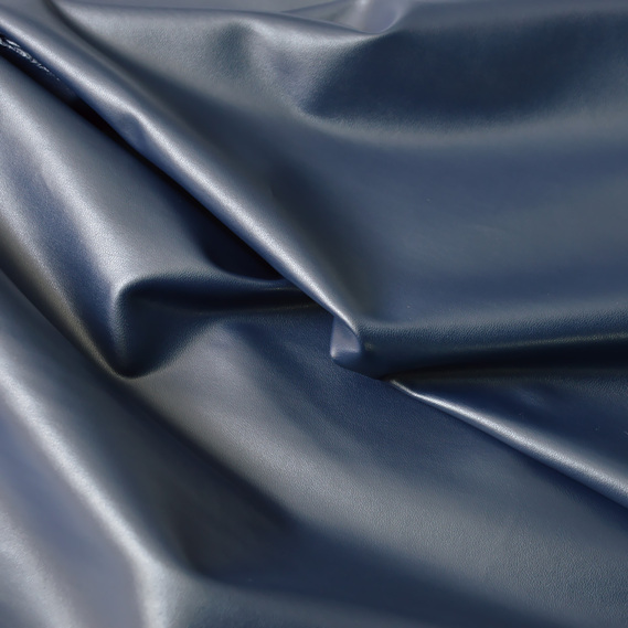 Тканина шкіра штучна Classic темно синій, фото 1