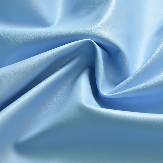 Ткань кожа искусственная Classic блакитна, фото 2