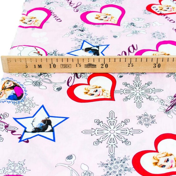 Штапель Холодне Серце рожевий, фото 2