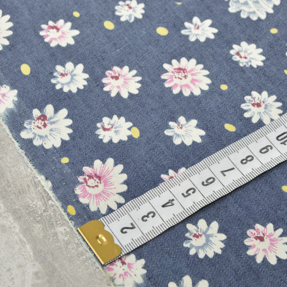 Джинс-лайт Квіти айстра рожева, фото 4