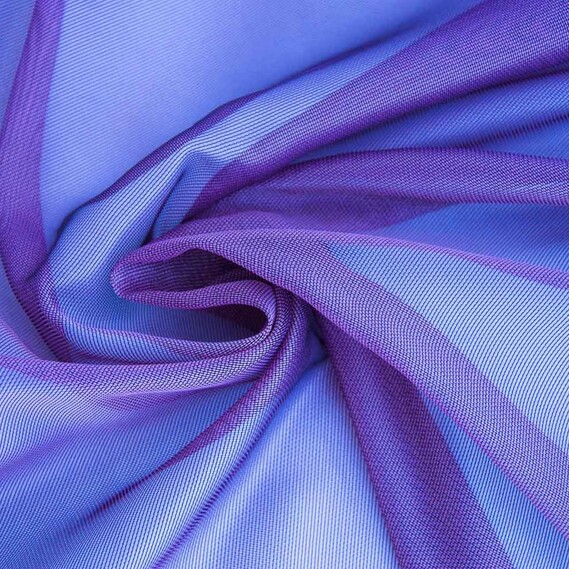 Тюль сітка однотонний Дубаї V-25 фіолет, фото 2