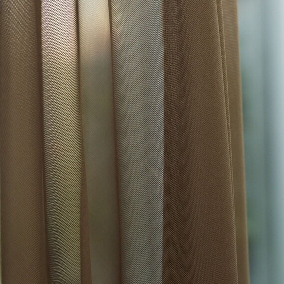 Тюль сітка однотонний Дубаї V-44 шоколад, фото 1 Тюль сітка однотонний Дубаї V-44 шоколад, фото 1