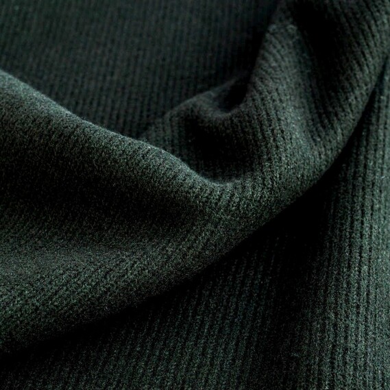 Ткань Вязка Косичка мелкая V-1 чорний, фото 1