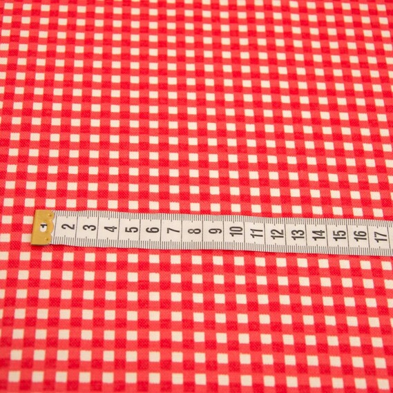 Тканина декоративна Ялинка з водовідштовхувальним просоченням V-15 червона, фото 3 Тканина декоративна Ялинка з водовідштовхувальним просоченням V-15 червона, фото 3