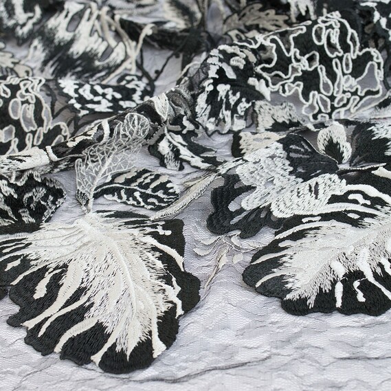 Guipure embroidery Amazon чорний, фото 1 Guipure embroidery Amazon чорний, фото 1