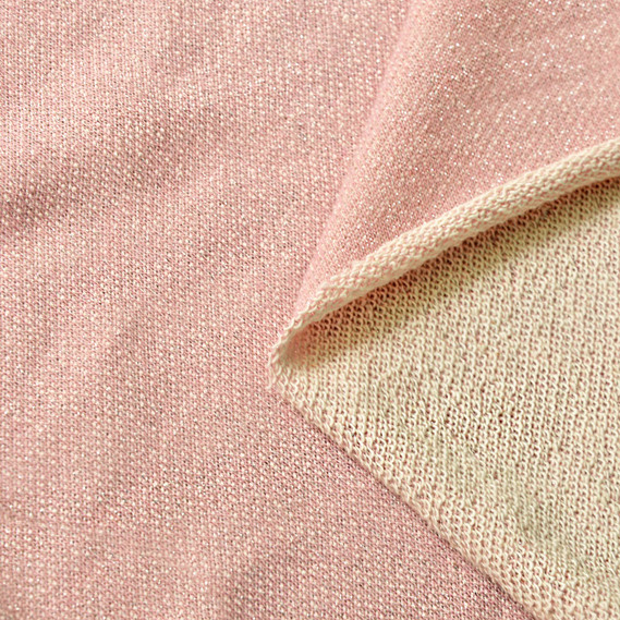 Трикотаж Двохнитка металік V-10 рожевий, фото 3 Трикотаж Двохнитка металік V-10 рожевий, фото 3