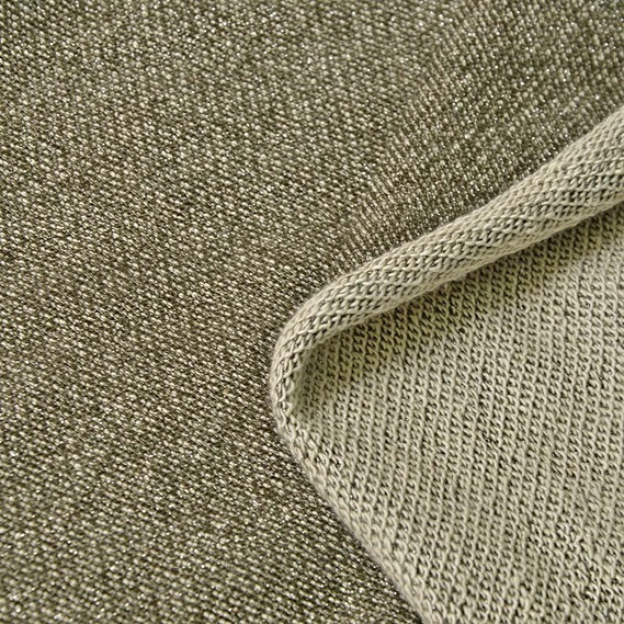 Трикотаж Двухнитка металлик V-8 хакі, фото 3 Трикотаж Двухнитка металлик V-8 хакі, фото 3