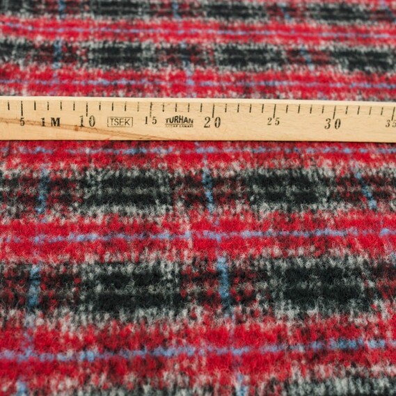 Пальтова Клітинка бордо/чорна, фото 2 Пальтова Клітинка бордо/чорна, фото 2