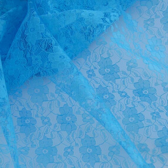 Гипюр Ліла т/блакитний, фото 1 Гипюр Ліла т/блакитний, фото 1