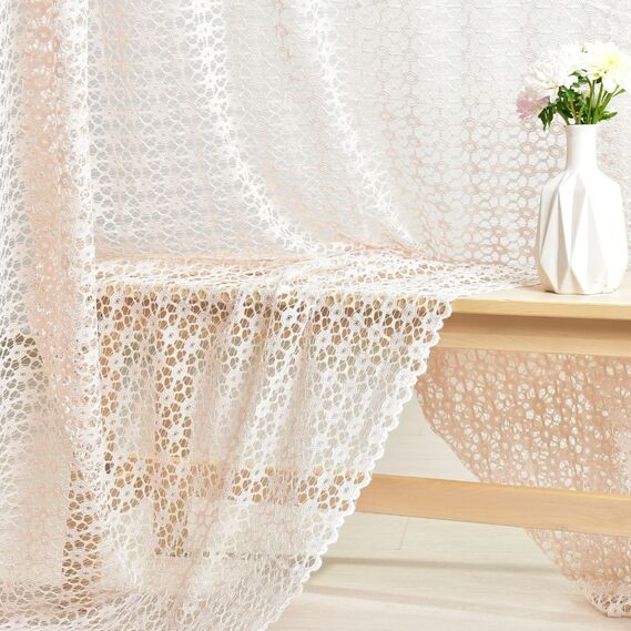 Тюль жаккард Sky V-05 рожевий, фото 5 Тюль жаккард Sky V-05 рожевий, фото 5