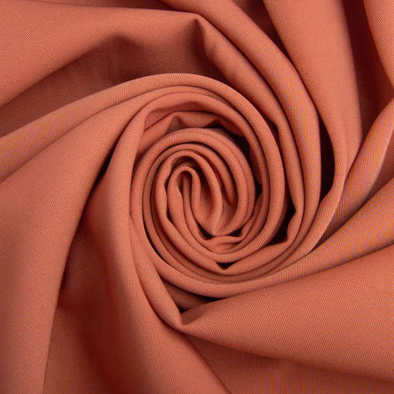 Тканина костюмна Лагуна, 150 см, для одягу, плаття, костюмів, спідниць V-7 кориця, фото 1