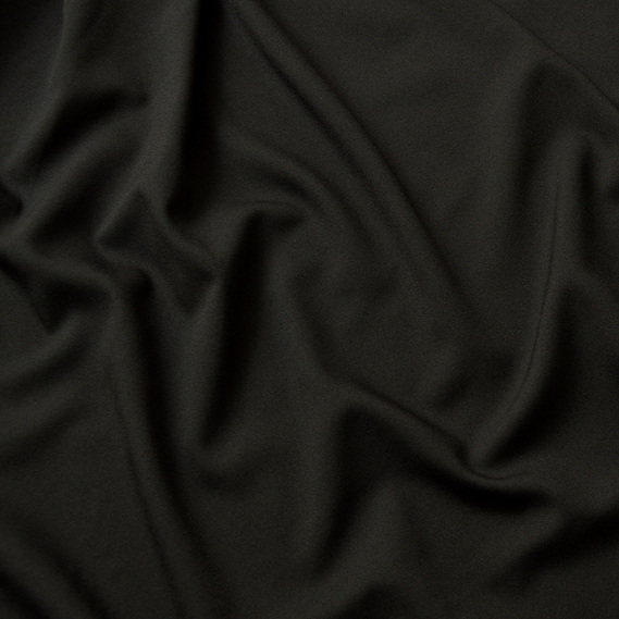 The fabric is chiffon with a moss crepe texture V-1 чорний, фото 2