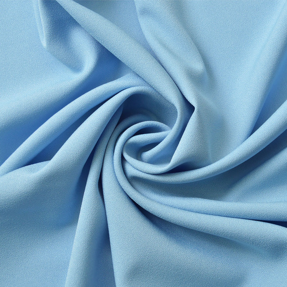 The fabric is chiffon with a moss crepe texture V-13 т/блакитний, фото 1