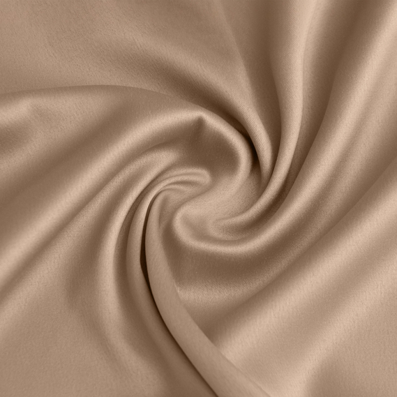 Тканина костюмно-плательна Атлас Lux V-19 капучино, фото 1