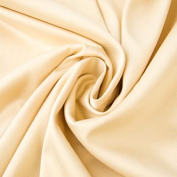 Тканина костюмно-плательна Атлас Lux V-22 айворі, фото 1 Тканина костюмно-плательна Атлас Lux V-22 айворі, фото 1