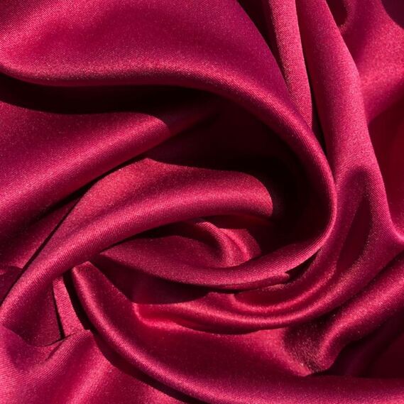 Ткань костюмно-плательная Атлас Lux V-44 вишня, фото 1 Ткань костюмно-плательная Атлас Lux V-44 вишня, фото 1