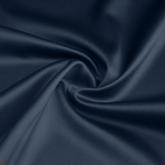 Ткань костюмно-плательная Атлас Lux V-57 темно синій, фото 1