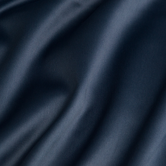 Ткань костюмно-плательная Атлас Lux V-57 темно синій, фото 2