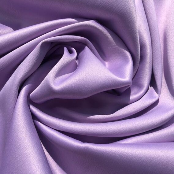 Тканина костюмно-плательна Атлас Lux V-10 бузок, фото 2 Тканина костюмно-плательна Атлас Lux V-10 бузок, фото 2