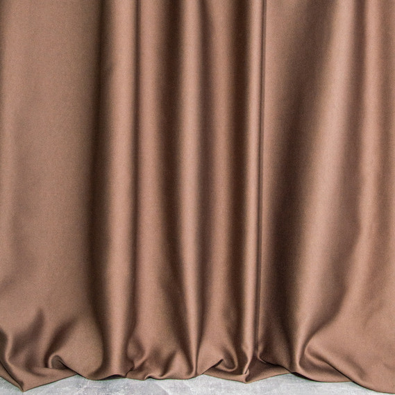 Тканина портьєрна однотонна Blackout V-08 горький шоколад, фото 1