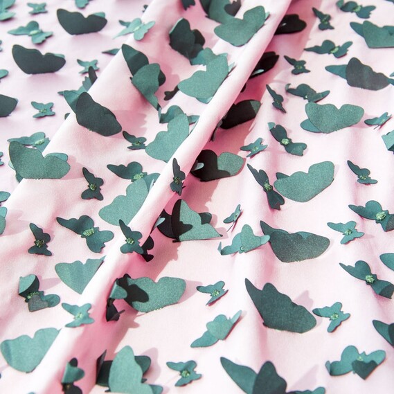 Шифон Баттерфляй рожевий/т/сірий, фото 1