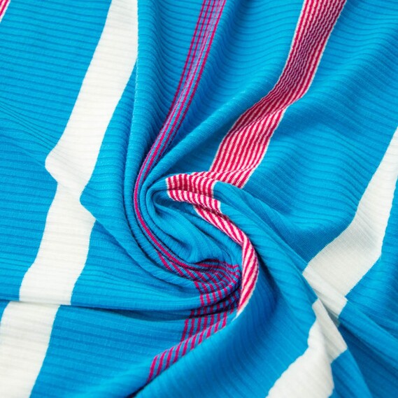 Трикотаж Lacoste смуга широка блакитна, фото 1