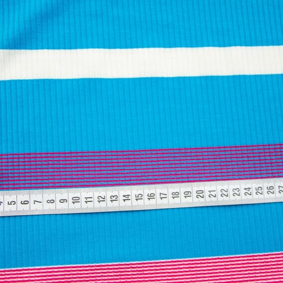Трикотаж Lacoste смуга широка блакитна, фото 3