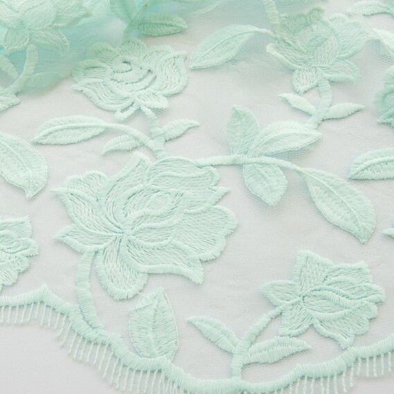 Сетка-вышивка Фрезия ніжна м’ята
, фото 3 Сетка-вышивка Фрезия ніжна м’ята
, фото 3