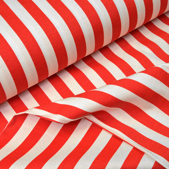 Ткань декоративная Смуга хлопок с водоотталкивающей пропиткой, 180 см, 215 гр/м2, для скатертей, штор, декора V-10 червона, Смуга, фото 1