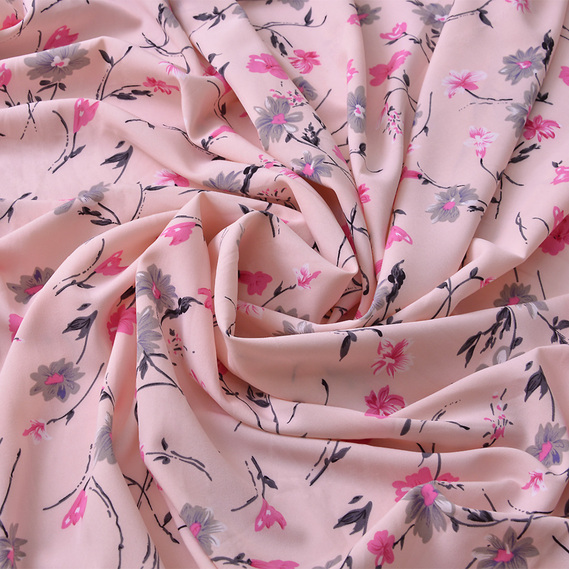 Платтяна принт супер софт Надія рожева, Квітковий, фото 3