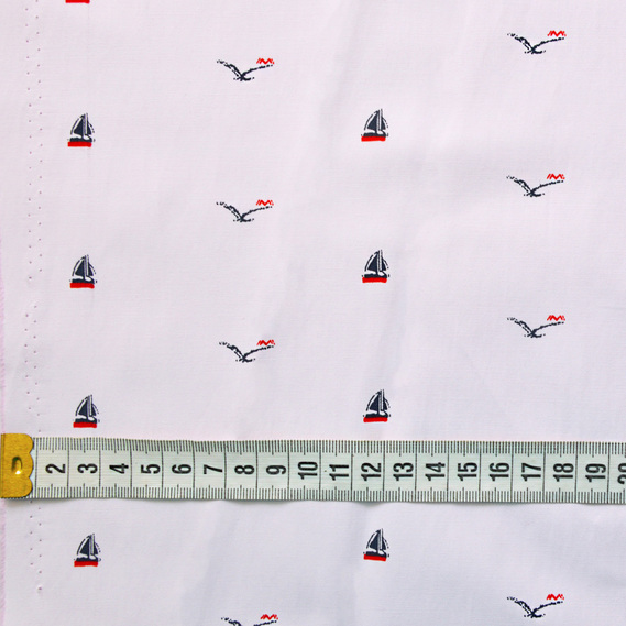 Тканина сорочечна твіл Вітрильник рожева, фото 3