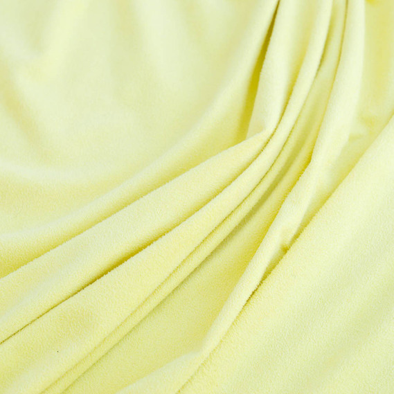 Трикотаж Замша тонкий жовтий , фото 1