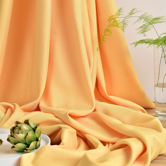 Ткань портьерная рогожка с люрексом V-М50 подсолнух, фото 1