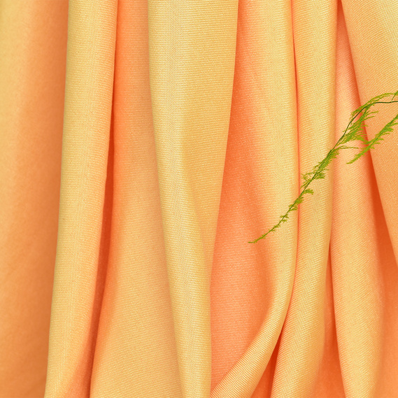 Ткань портьерная рогожка с люрексом V-М50 подсолнух, фото 3