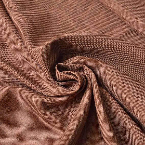 Тканина портьєрна рогожка з люрексом  V-М21 какао, фото 1